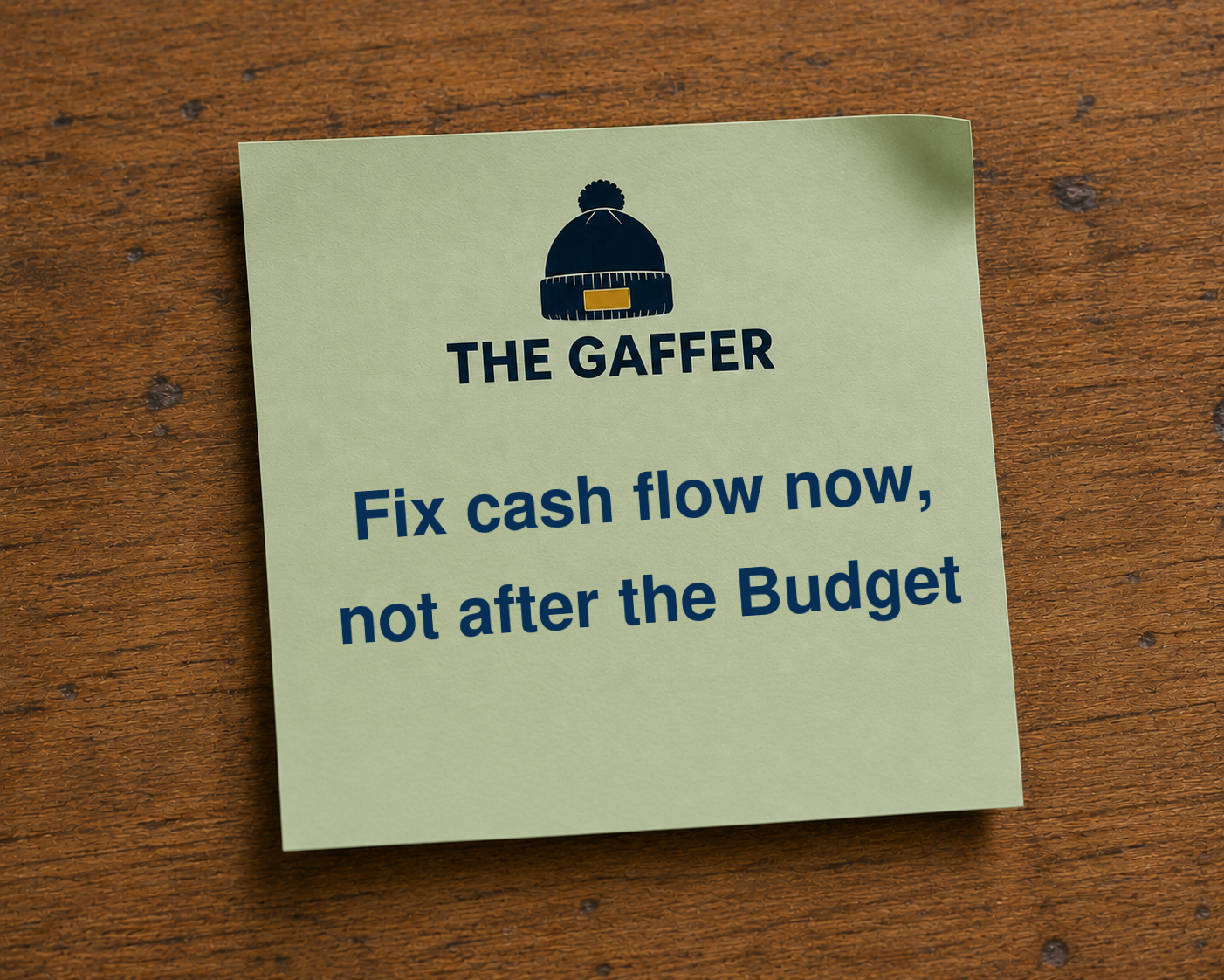 Don’t Wait for the Budget to Sort Your Cash Flow